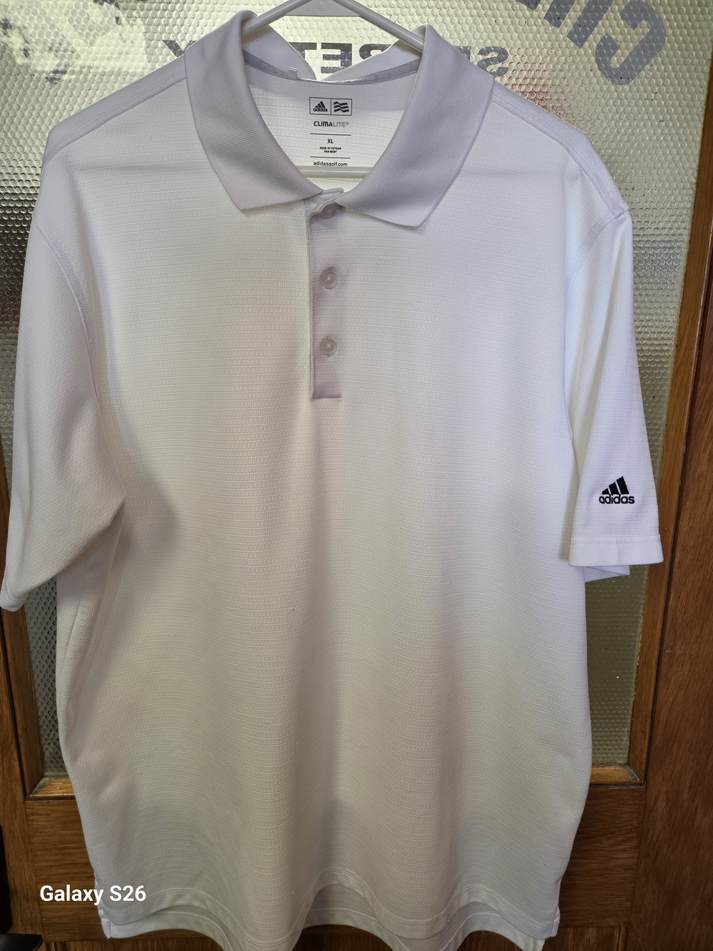 Adidas Men’s White Climalite Polo Shirt